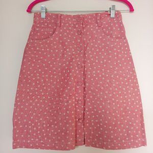 Cute Floral Summer Skirt, Size S